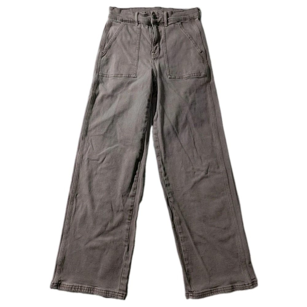 American Eagle Women's Utility Pants Sz‎ 2 Regular Pink Straight Leg Y2K Style